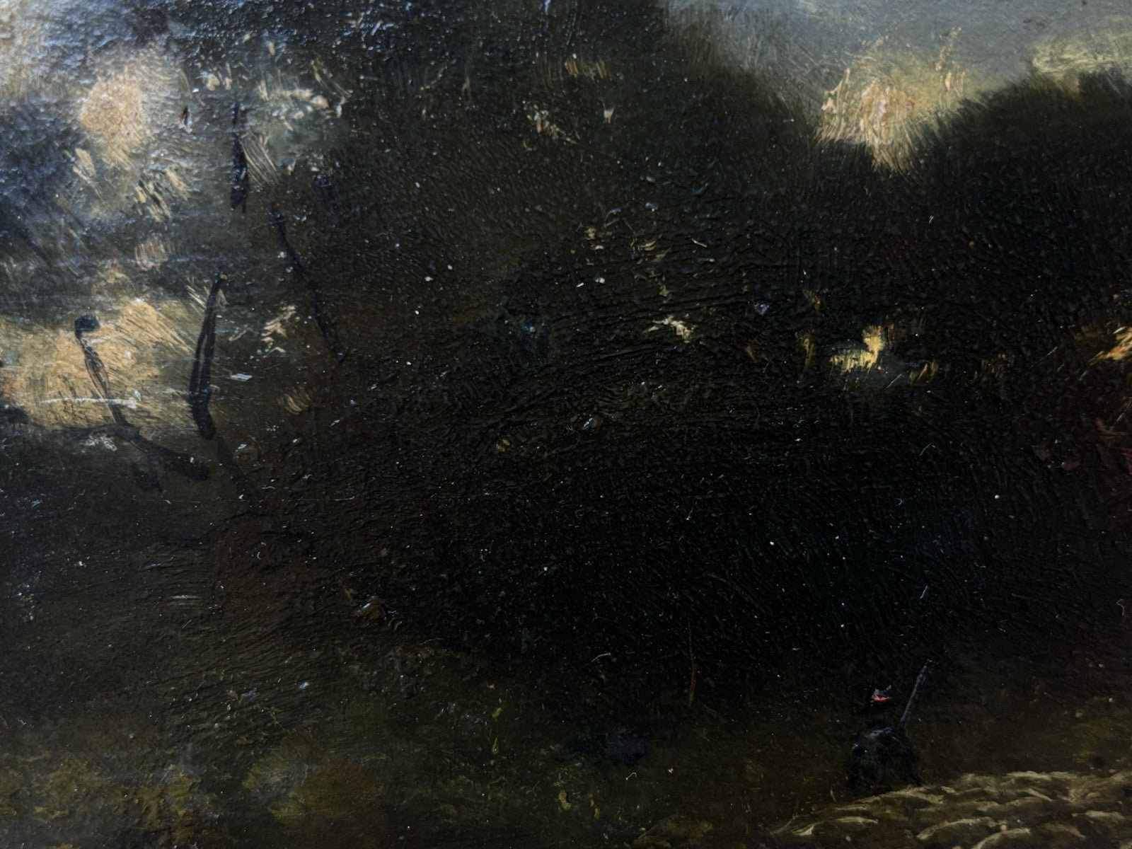 Quadro Antico -Paesaggio Con Gregge- Achille Vertunni- Dipinto A Olio