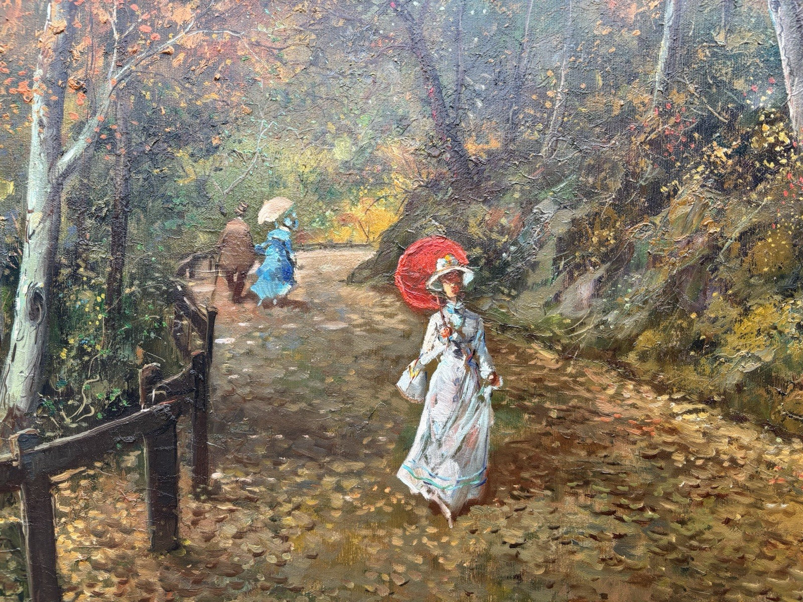 Quadro -Motivo Autunnale- Antonio Gravina-dipinto a olio su tela
