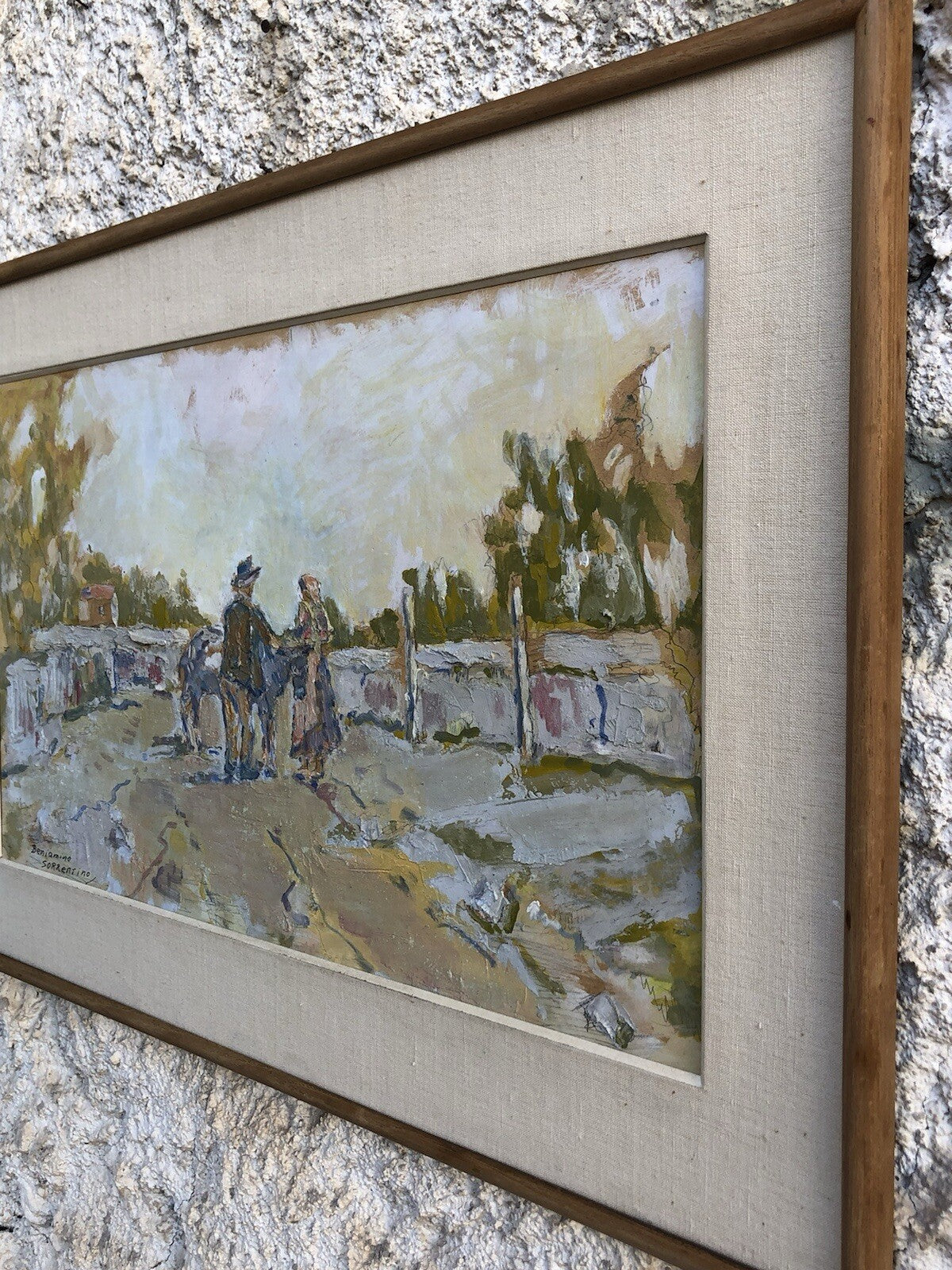 Quadro vintage -Paesaggio- dipinto a olio