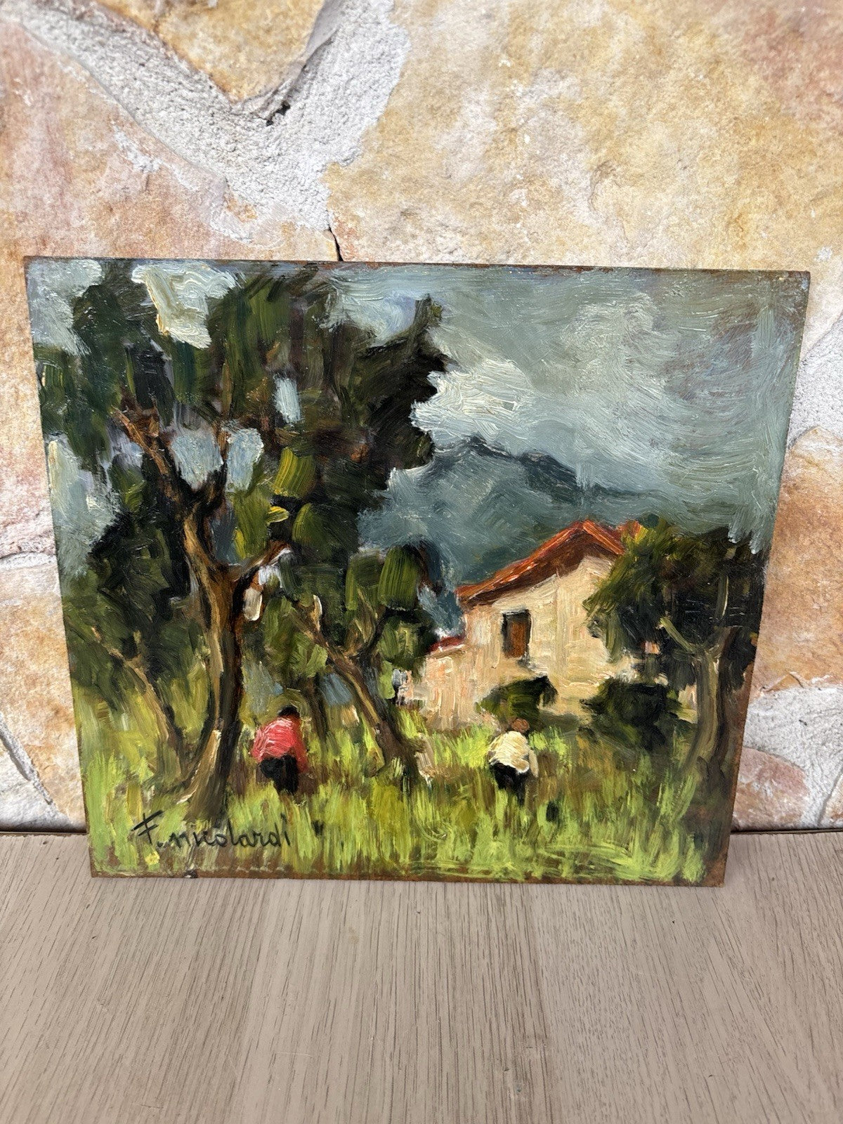 Quadro -Paesaggio- Francesco Nicolardi- dipinto a olio
