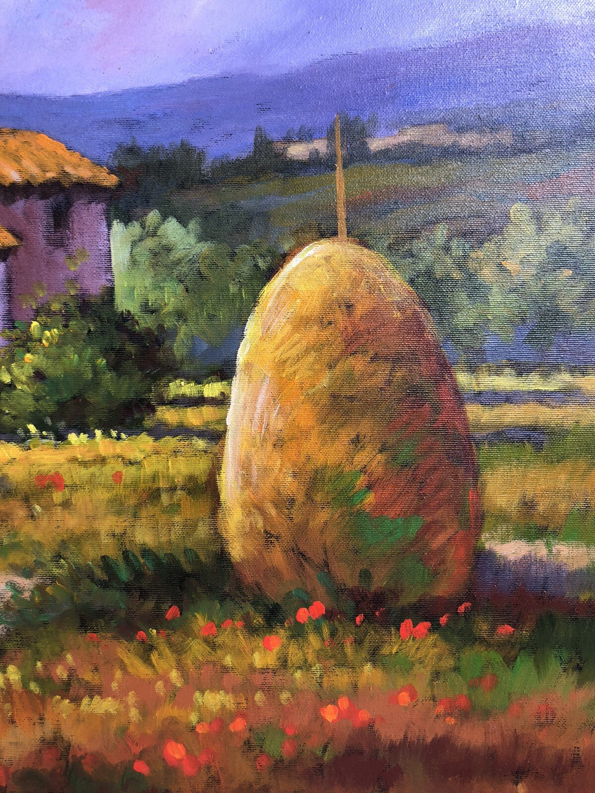 Quadro -Paesaggio- dipinto a olio su tela