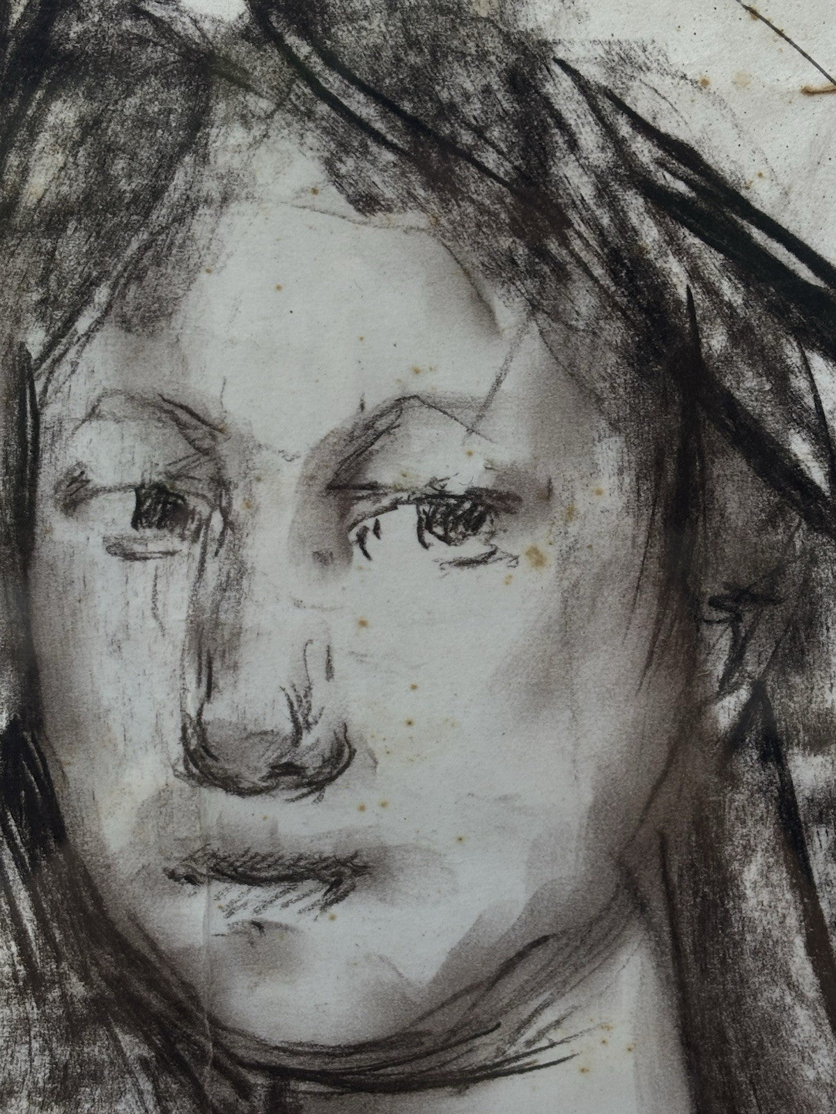 Quadro -Volto Di Donna- Giuseppe Ciavolino- disegno su carta
