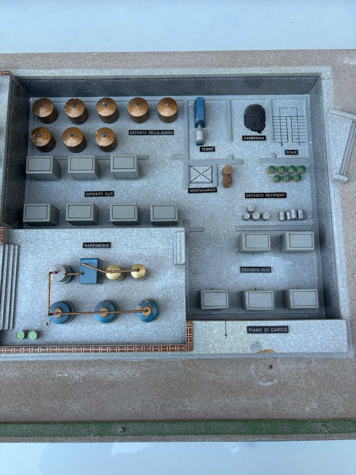 Modello Architettonico vintage, Olificio, Toffoli E Figli, Modello Scientifico