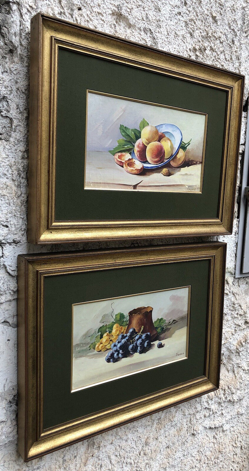 Coppia di quadri -Natura Morta- dipinti a olio