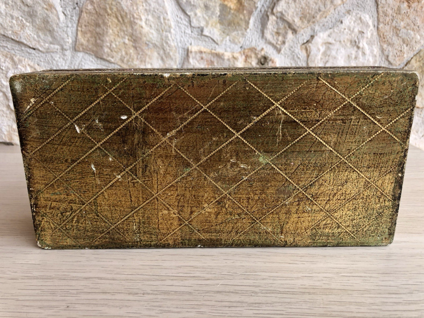 Scatola Portagioie Vintage In Legno Stile Fiorentino