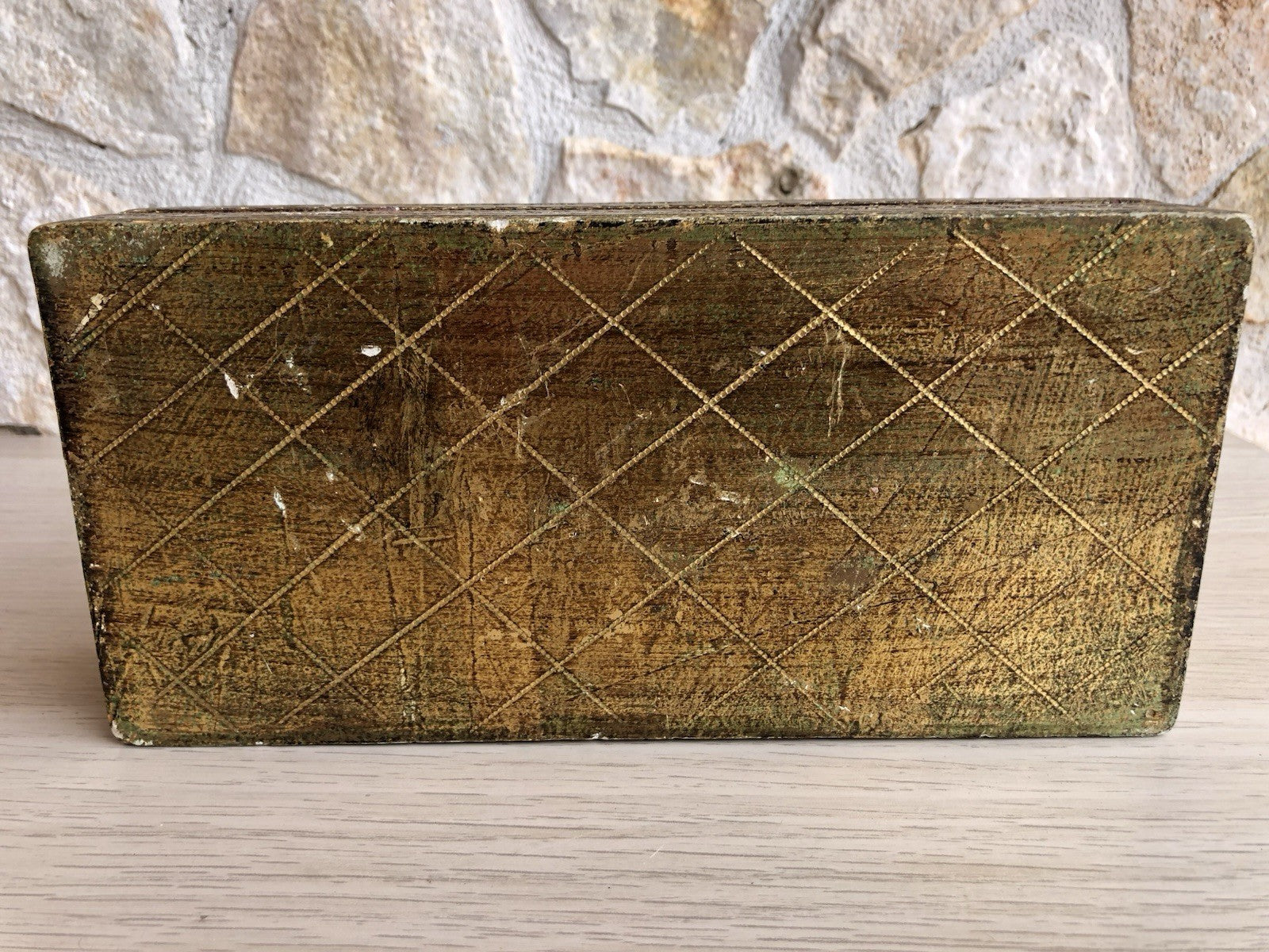 Scatola Portagioie Vintage In Legno Stile Fiorentino