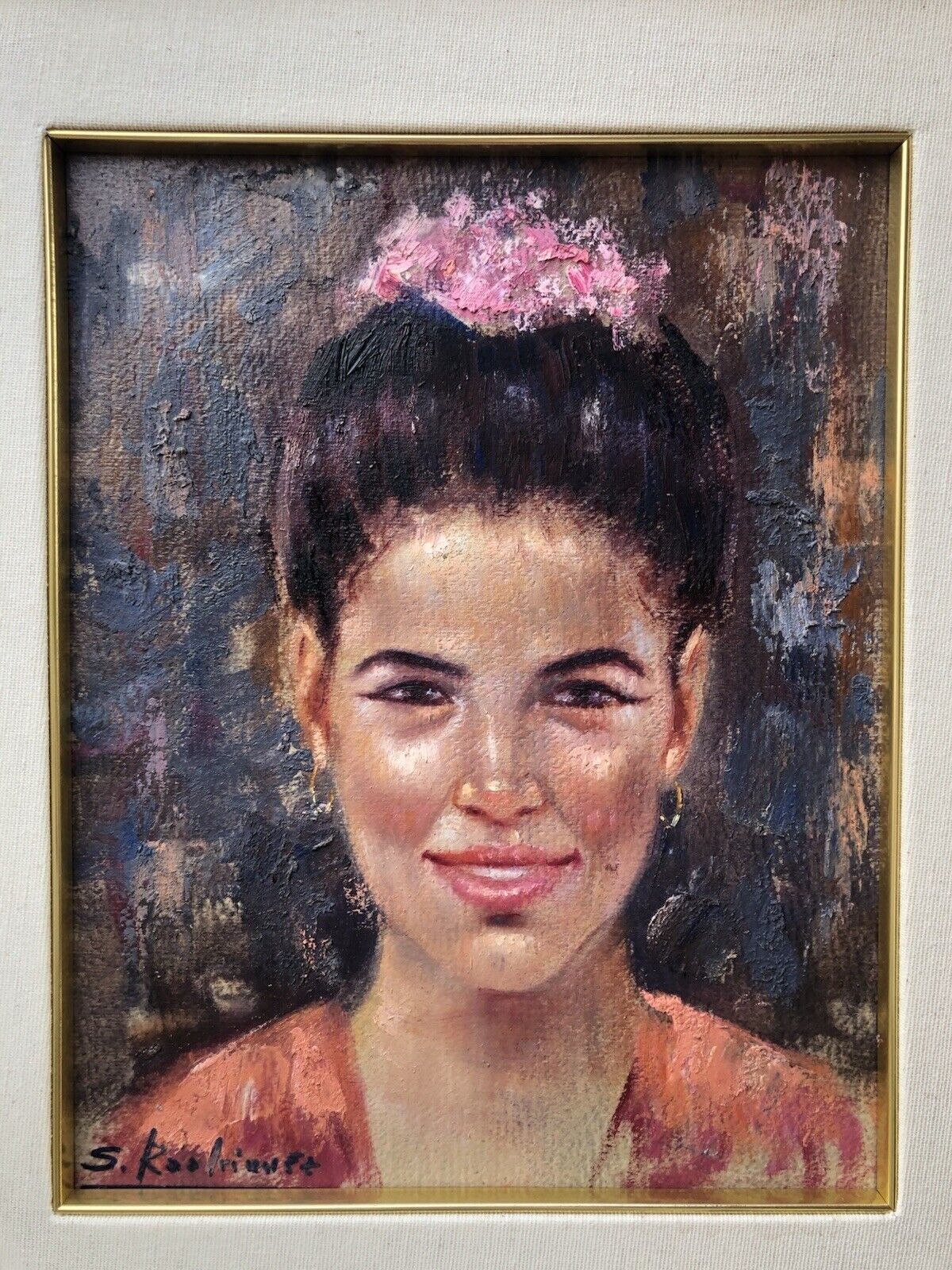 Quadro -Figura Di Donna- dipinto a olio