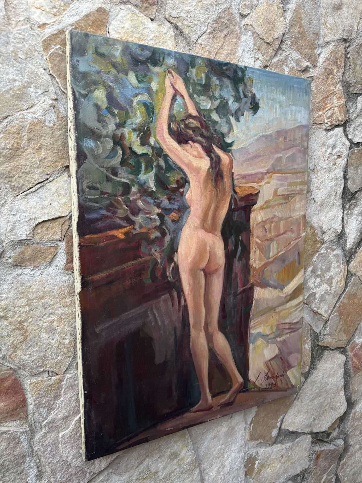 Quadro -Nudo Di Donna- Italo Lombardi dipinto a olio su tela