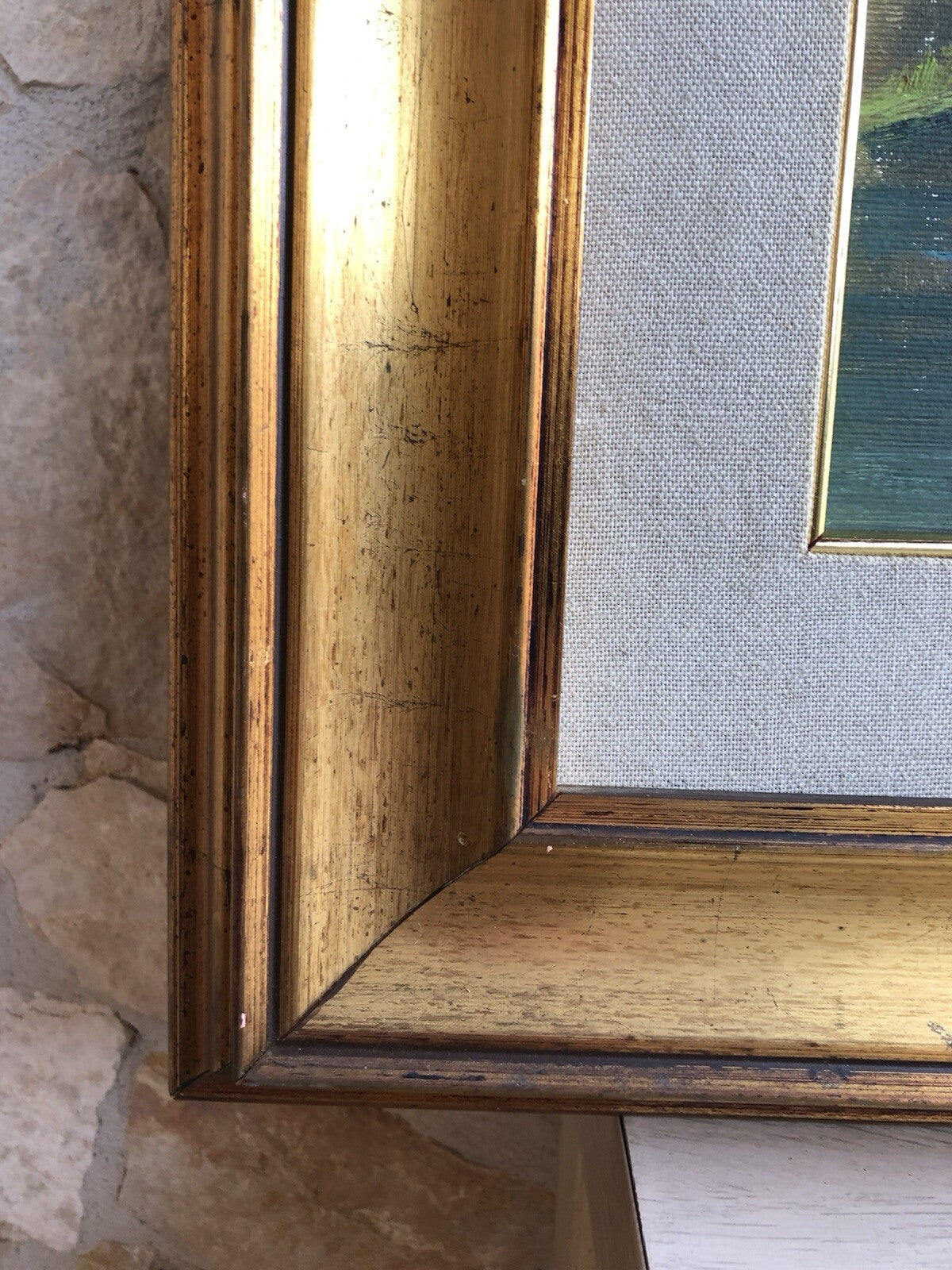 Quadro -Barche All’Ormeggio- dipinto a olio su tela