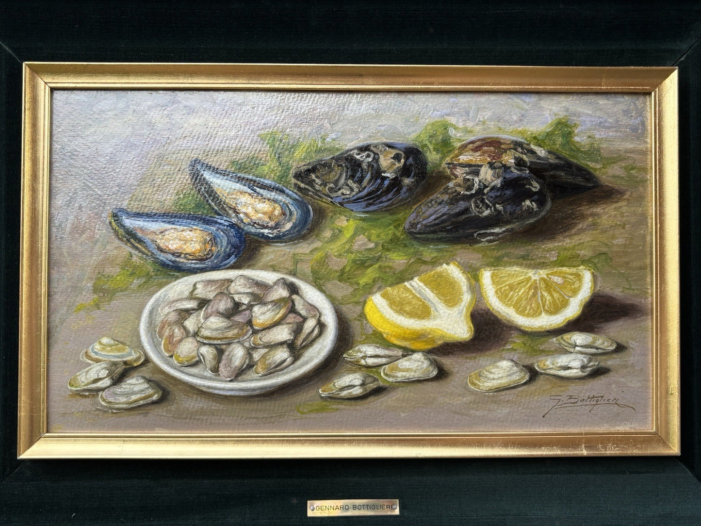 Quadro -Natura Morta- Gennaro Bottiglieri dipinto a olio