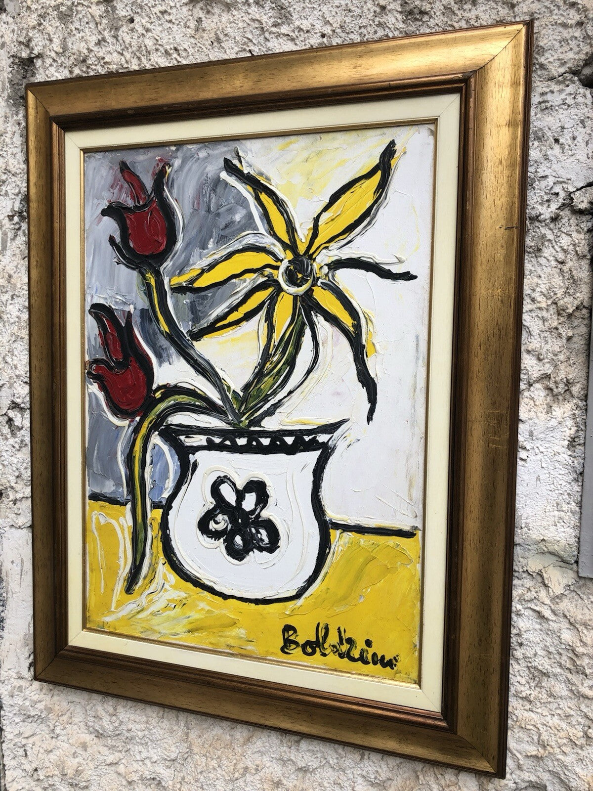 Quadro -Natura Morta- Gustavo Boldrini dipinto a olio su tela