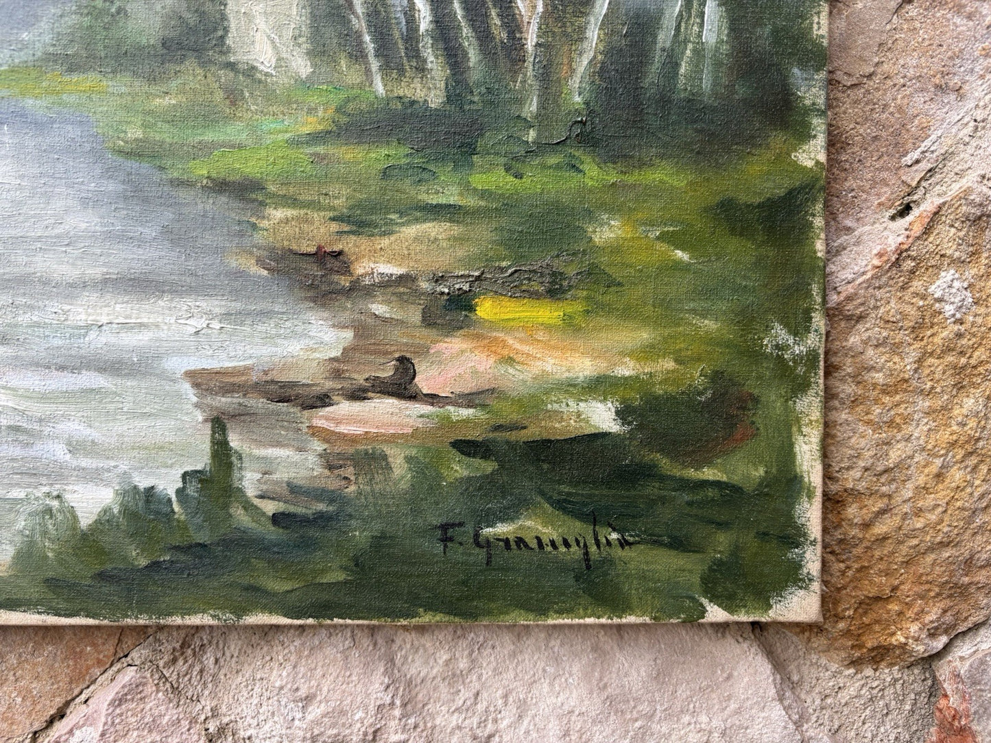 Quadro -Paesaggio- Francesco Graniglia dipinto a olio su tela