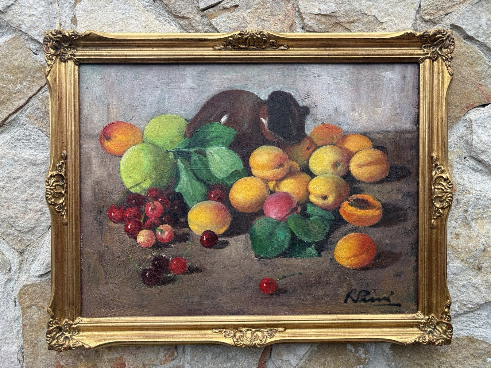 Quadro -Natura Morta- Raffaele Pucci dipinto a olio su tela