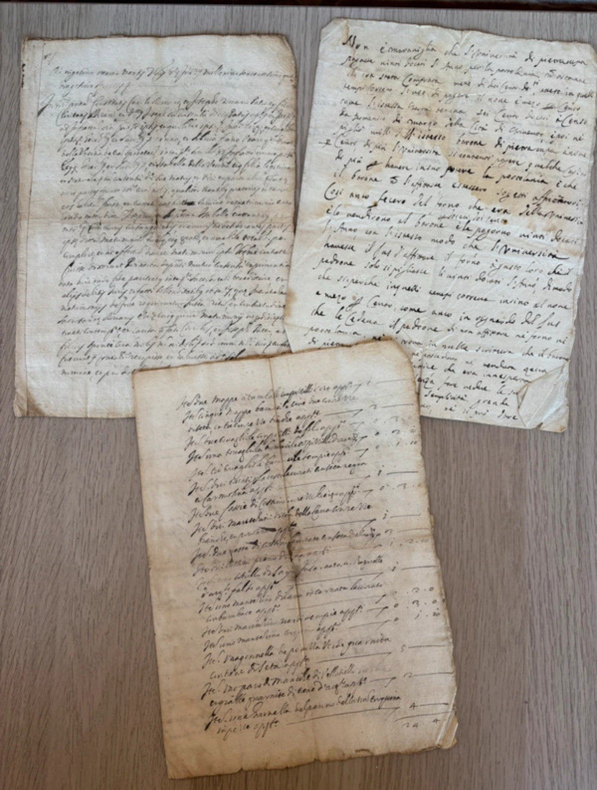 Documenti Manoscritti Antichi