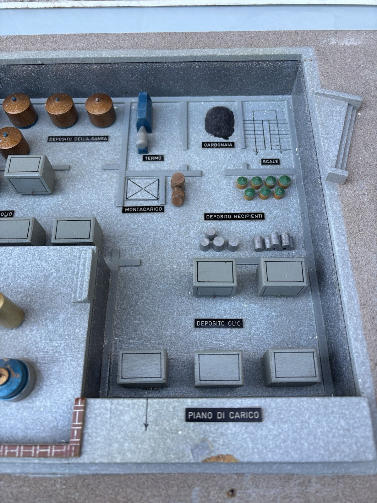 Modello Architettonico vintage, Olificio, Toffoli E Figli, Modello Scientifico