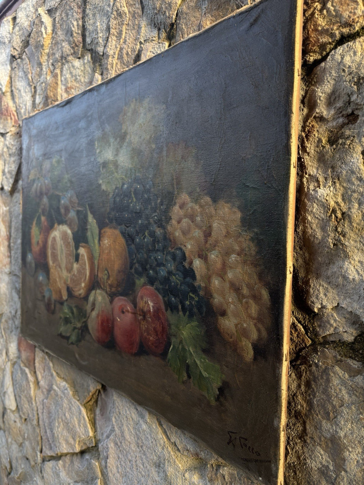 Quadro antico -Natura Morta- Giuseppe Alberto Cocco dipinto a olio su tela