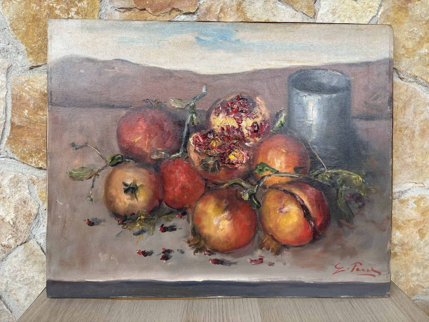 Quadro -Natura Morta- Giovanni Pane dipinto a olio su tela