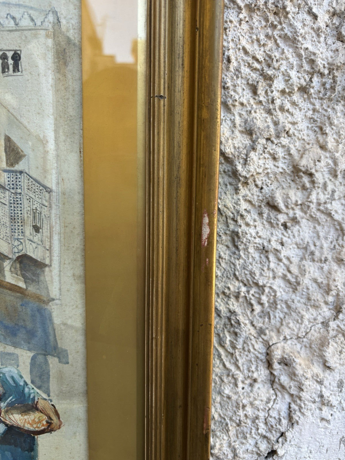 Quadro antico -Il Cairo- Henry Simpson realizzato ad acquerello su carta
