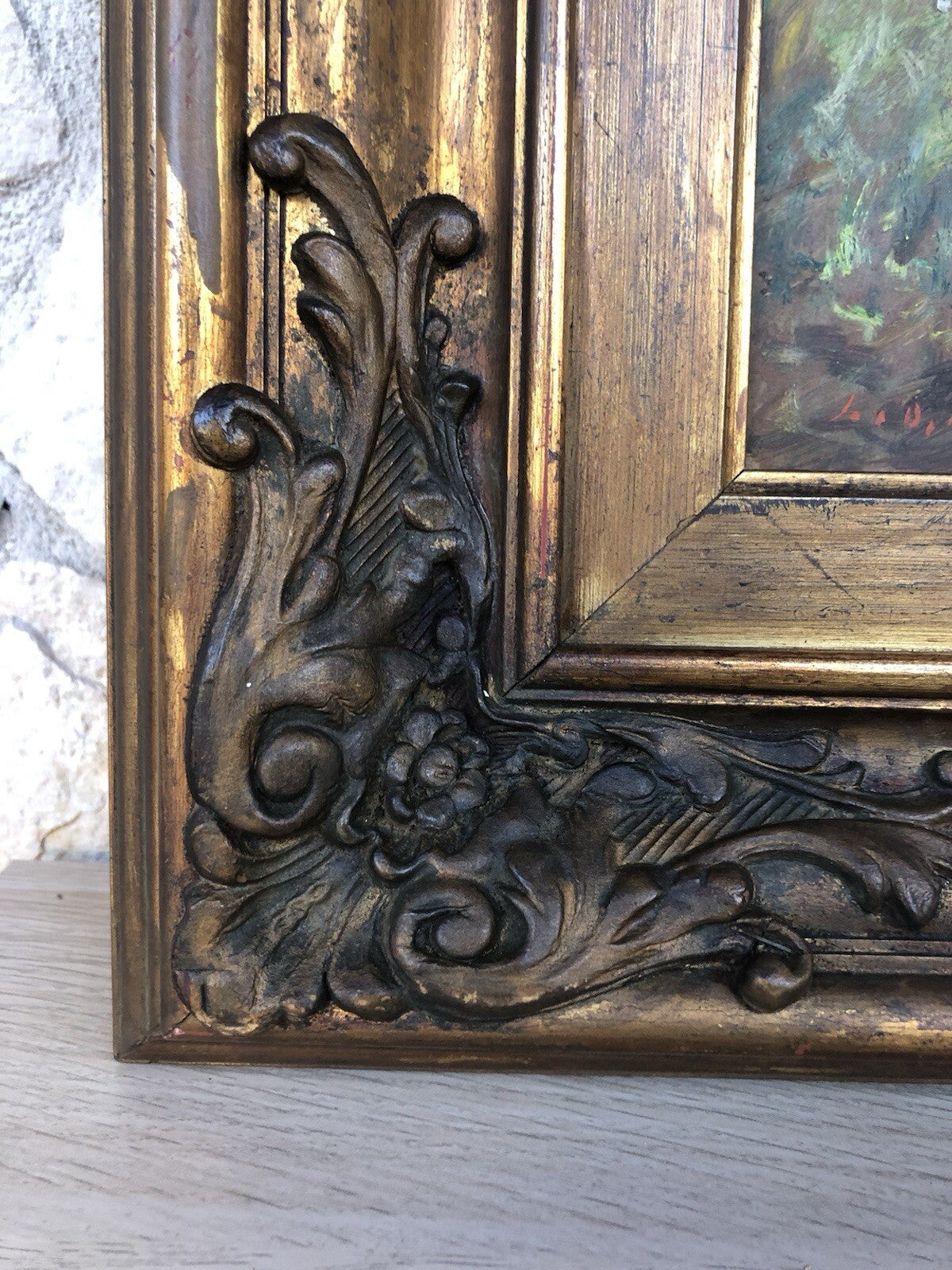 Quadro vintage -Contadina- dipinto a olio