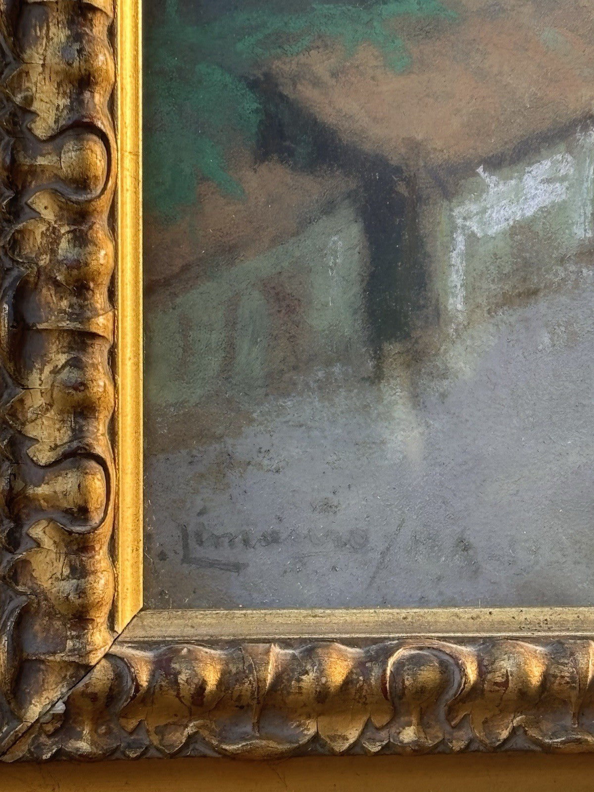 Quadro -Paesaggio- Raffaele Limauro realizzato a pastello