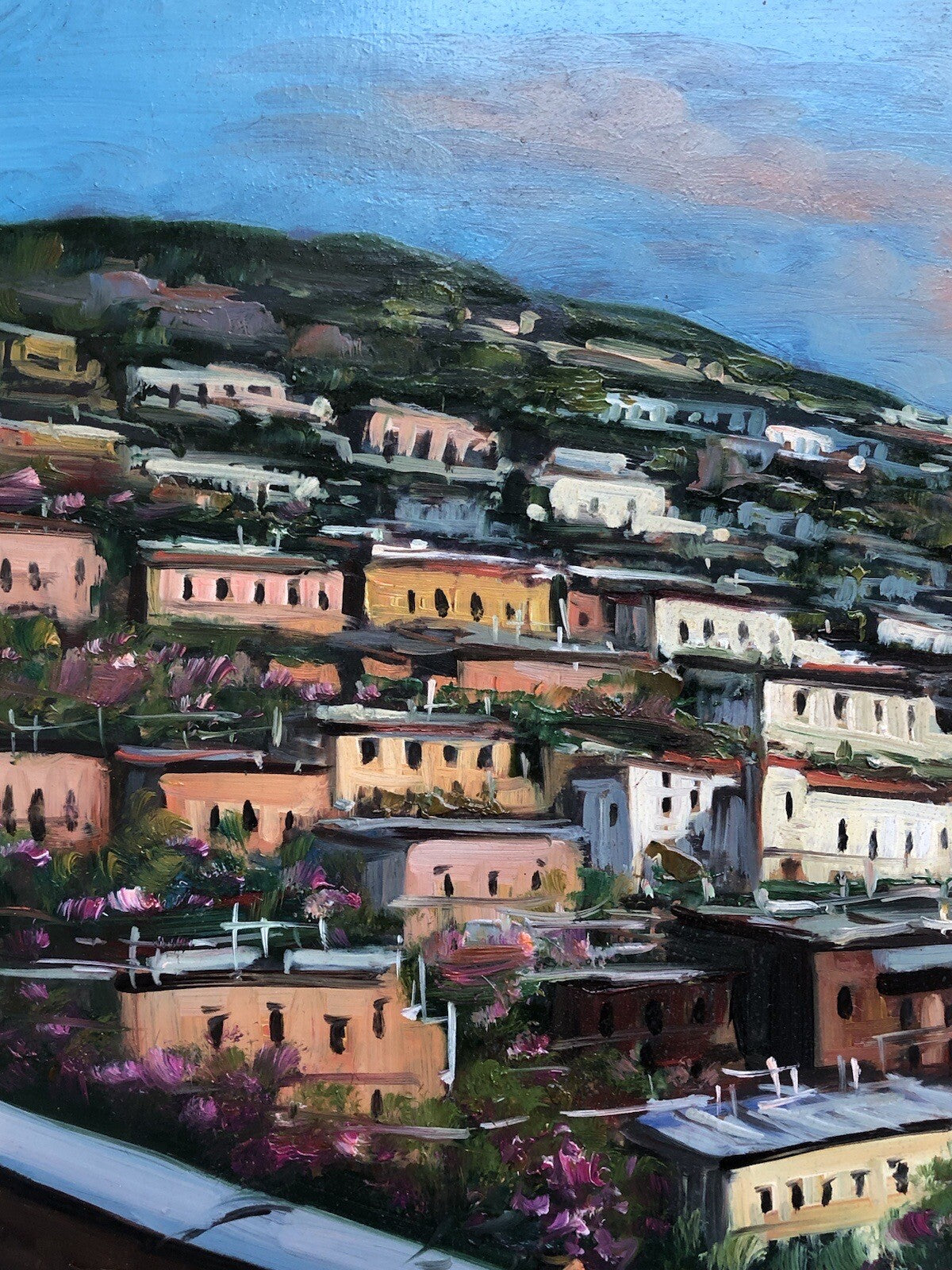 Quadro vintage -Costiera- dipinto a olio