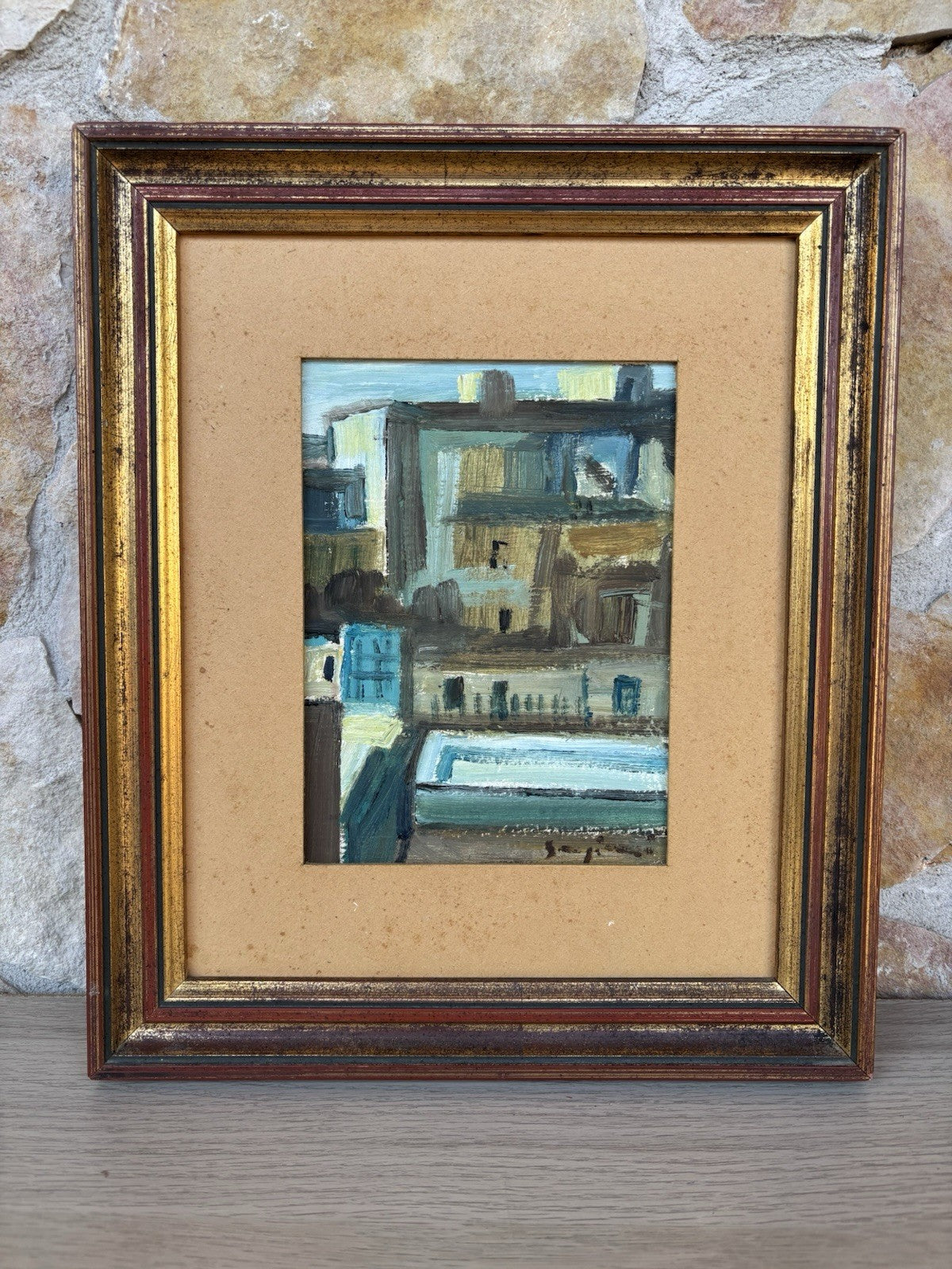 Quadro -Case- Mario Sangiovanni dipinto a olio