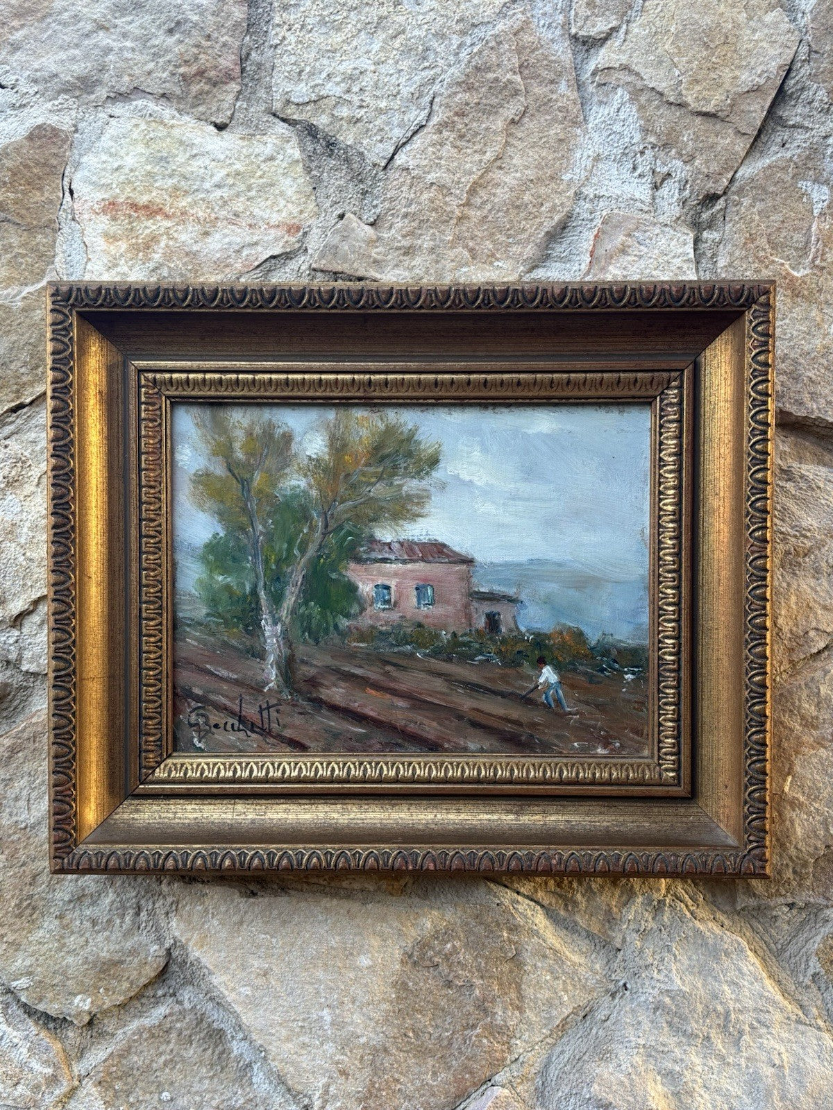 Coppia quadri -Paesaggi- Gaetano Bocchetti dipinti a olio