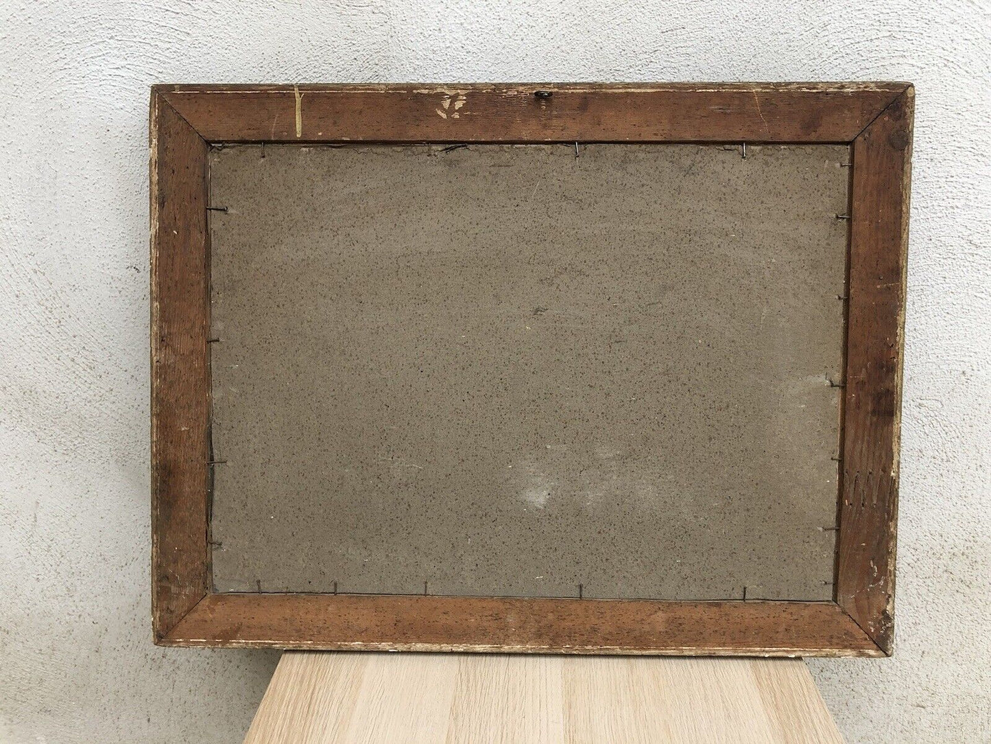Quadro antico -Paesaggio- dipinto a olio su tela applicata su cartone