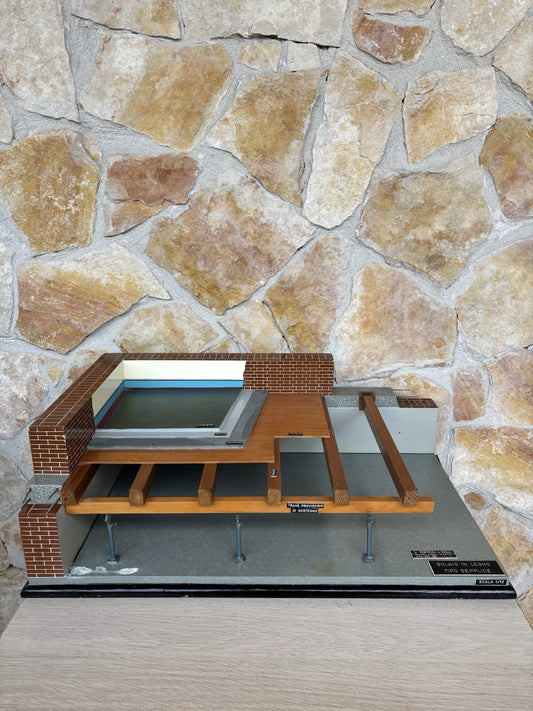 Modello Architettonico Didattico Vintage V.Toffoli E Figli