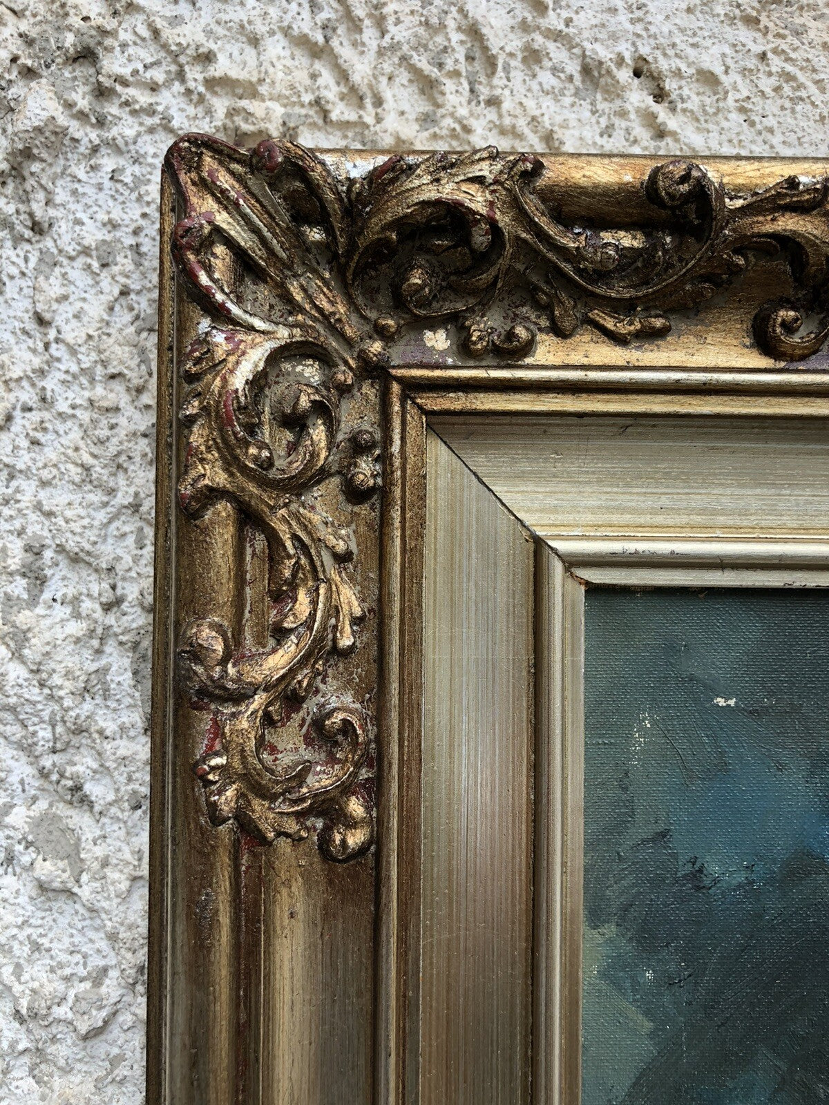 Quadro vintage -Fanciullo Con Cappello- dipinto a olio su tela