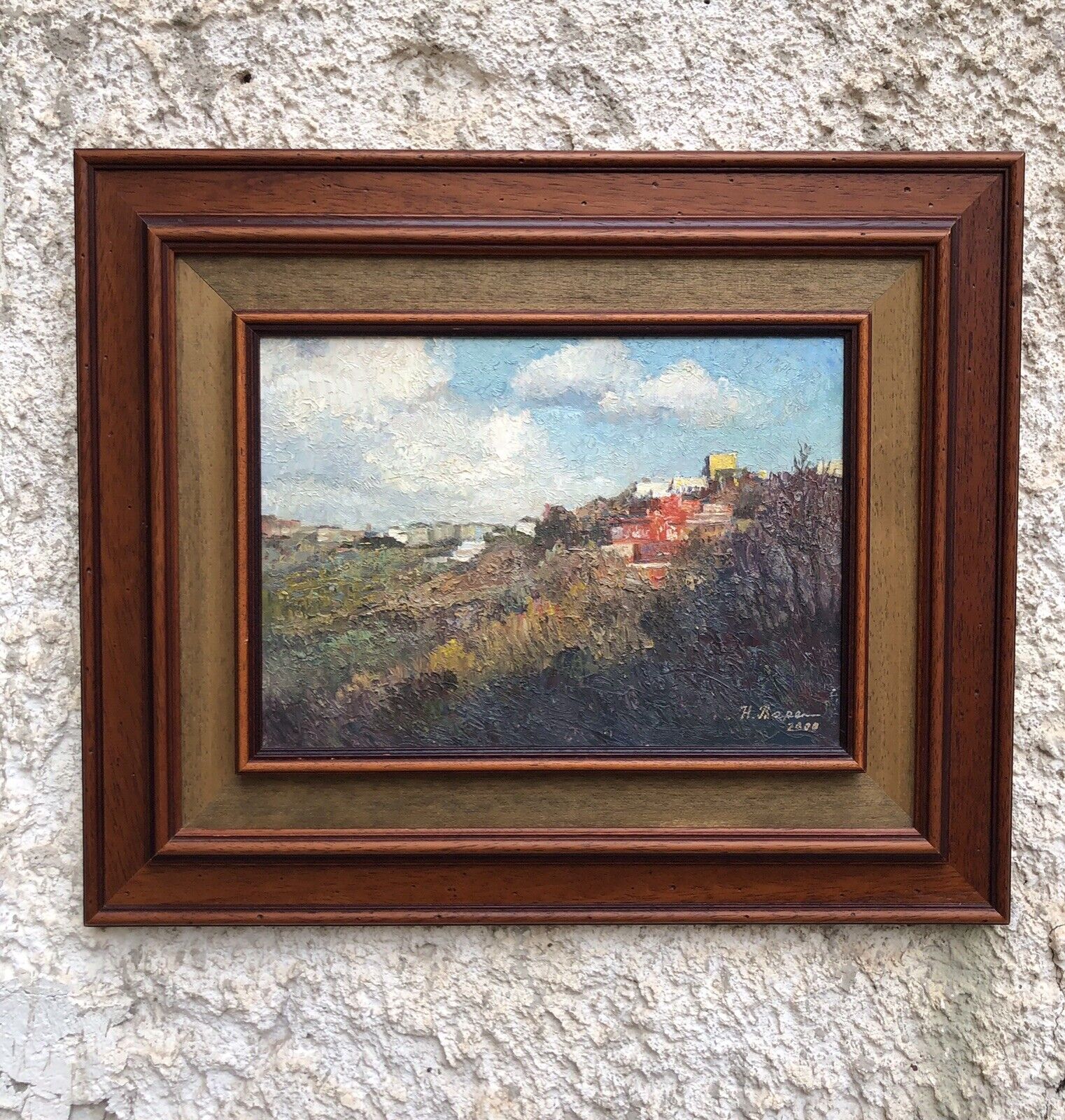 Quadro vintage -Panorama- dipinto a olio su tela
