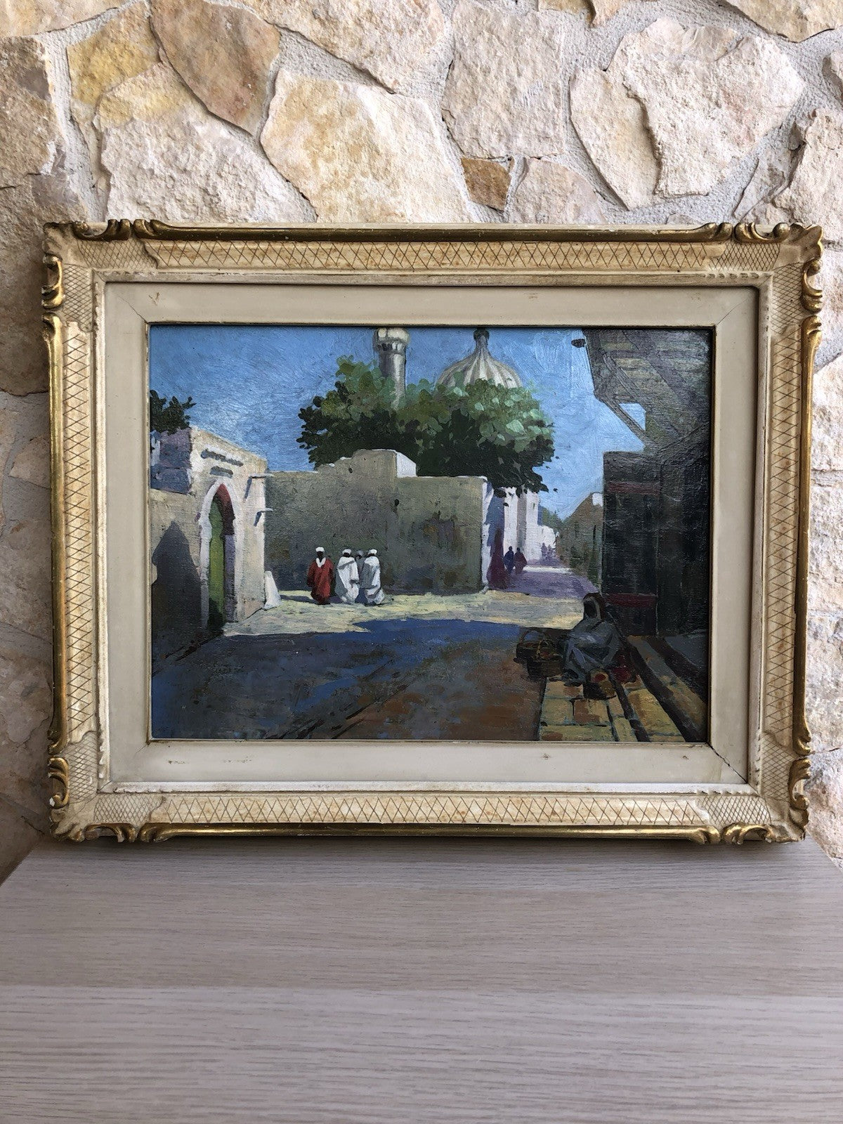 Quadro -Oriente- dipinto a olio su tavoletta