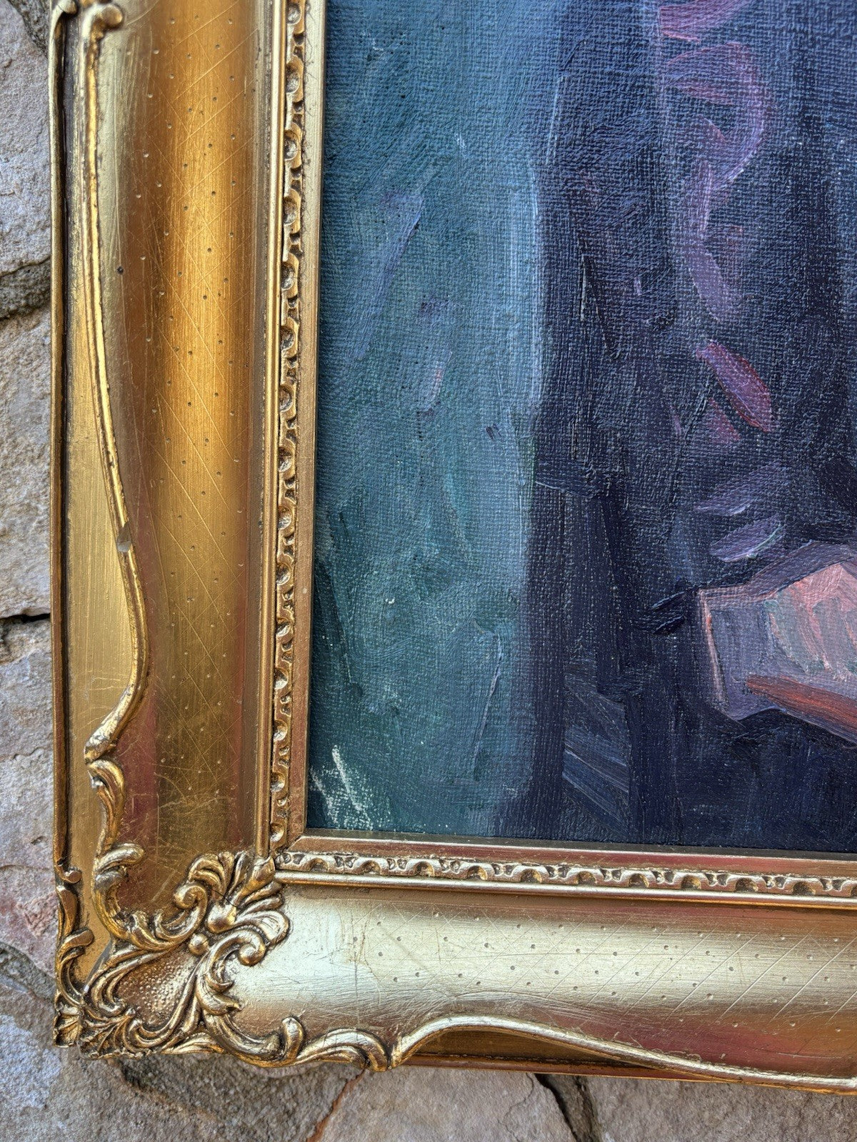 Quadro -Figura Di Donna- Emilio Notte- dipinto a olio su tela