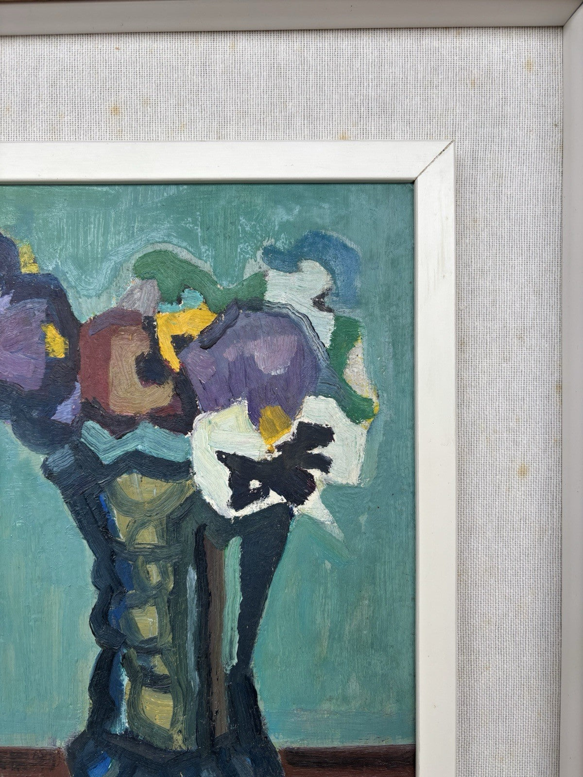 Quadro -Vaso Con Fiori- Mario Sangiovanni dipinto a olio