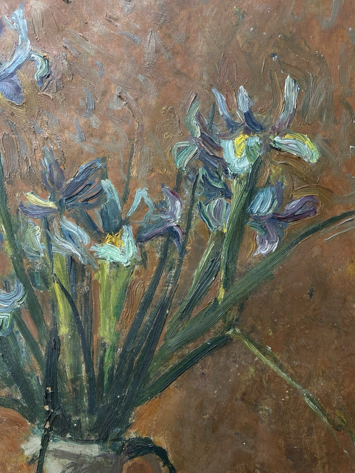Quadro antico -Vaso Con Fiori- Manilo Giarrizzo- dipinto a olio su tela