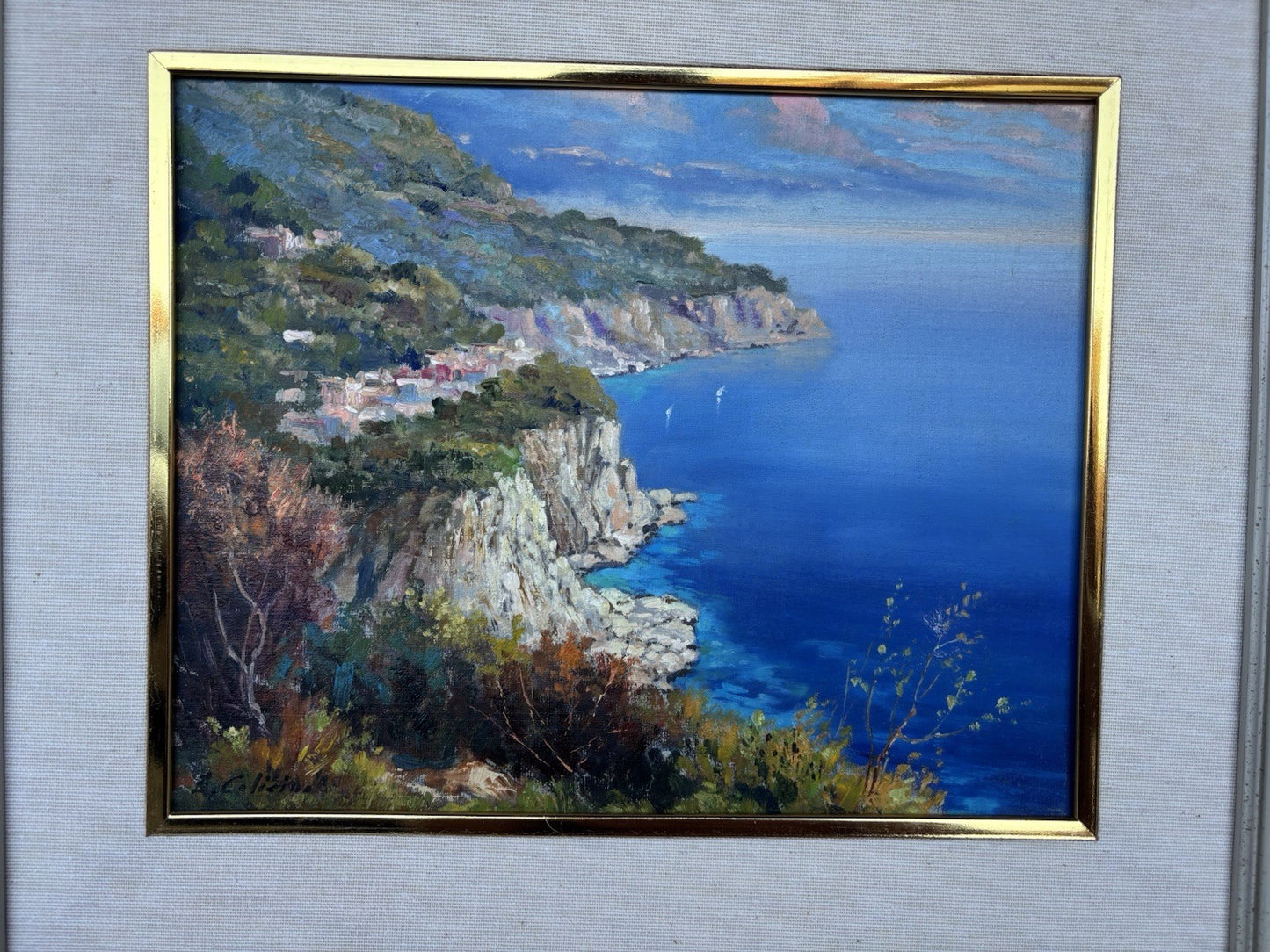 Quadro -Coste Nostrane- dipinto a olio su tela