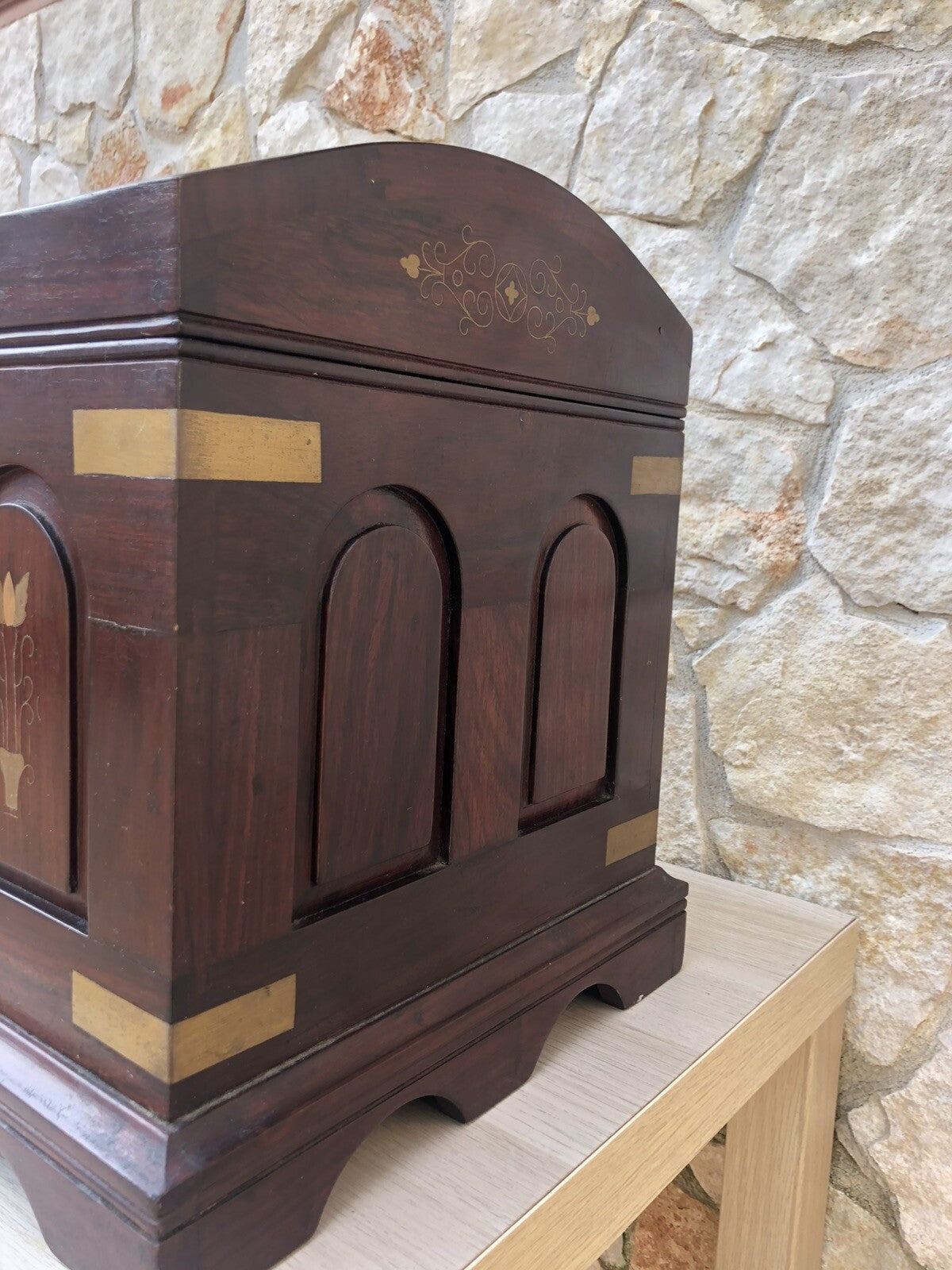 Baule Scrigno Vintage In Legno