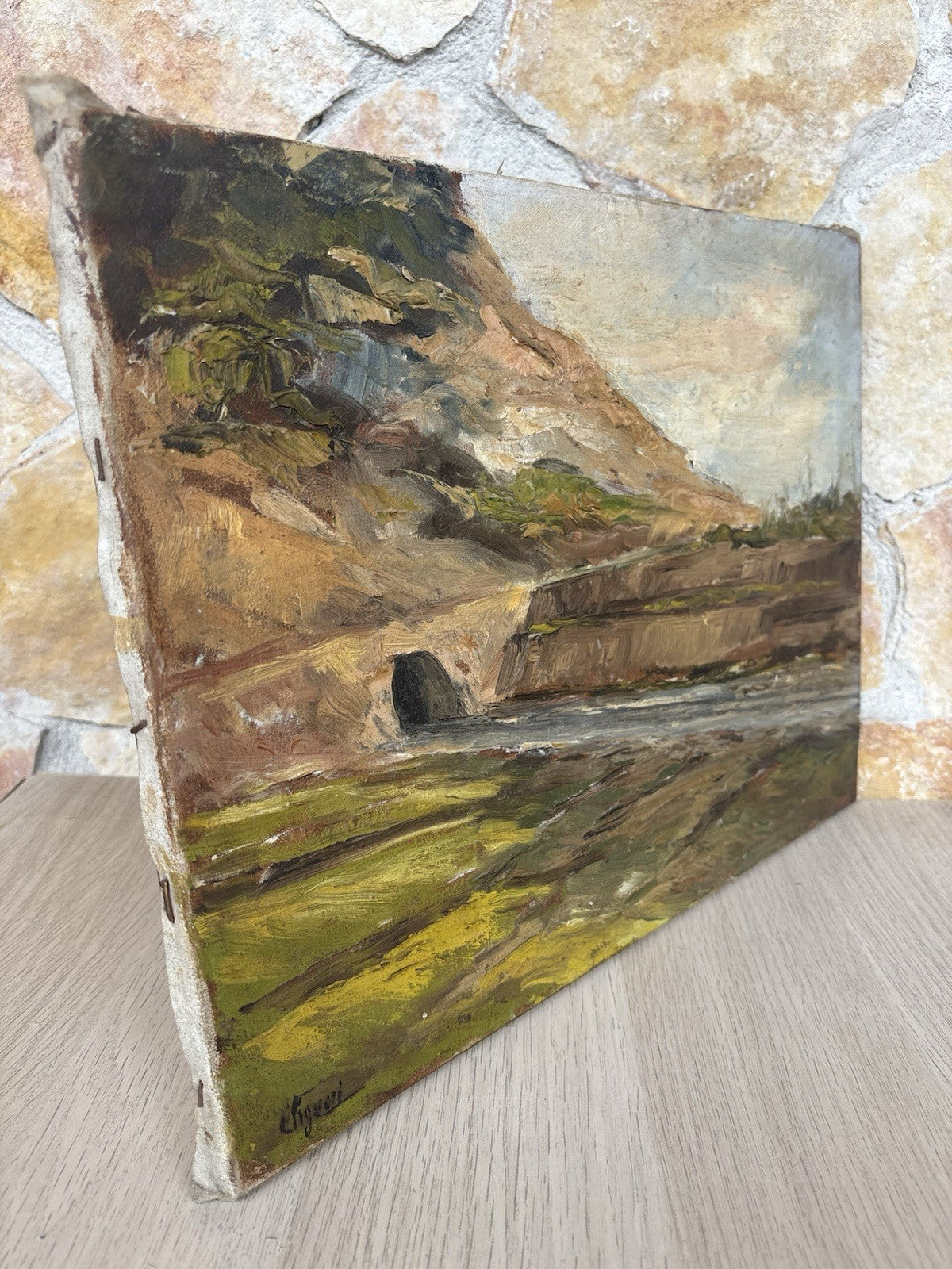 Quadro -Paesaggio-Ermete Liguori-dipinto a olio su tela