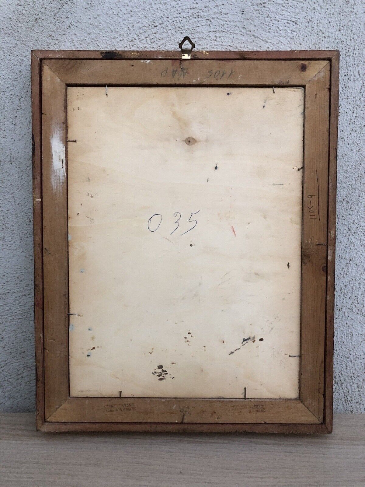 Quadro vintage -Fanciulla- dipinto a olio su tavoletta
