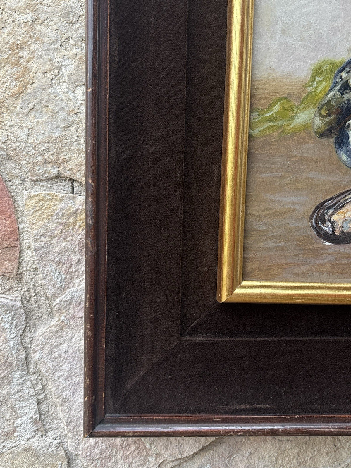 Quadro -Cozze- Gennaro Bottiglieri- dipinto a olio