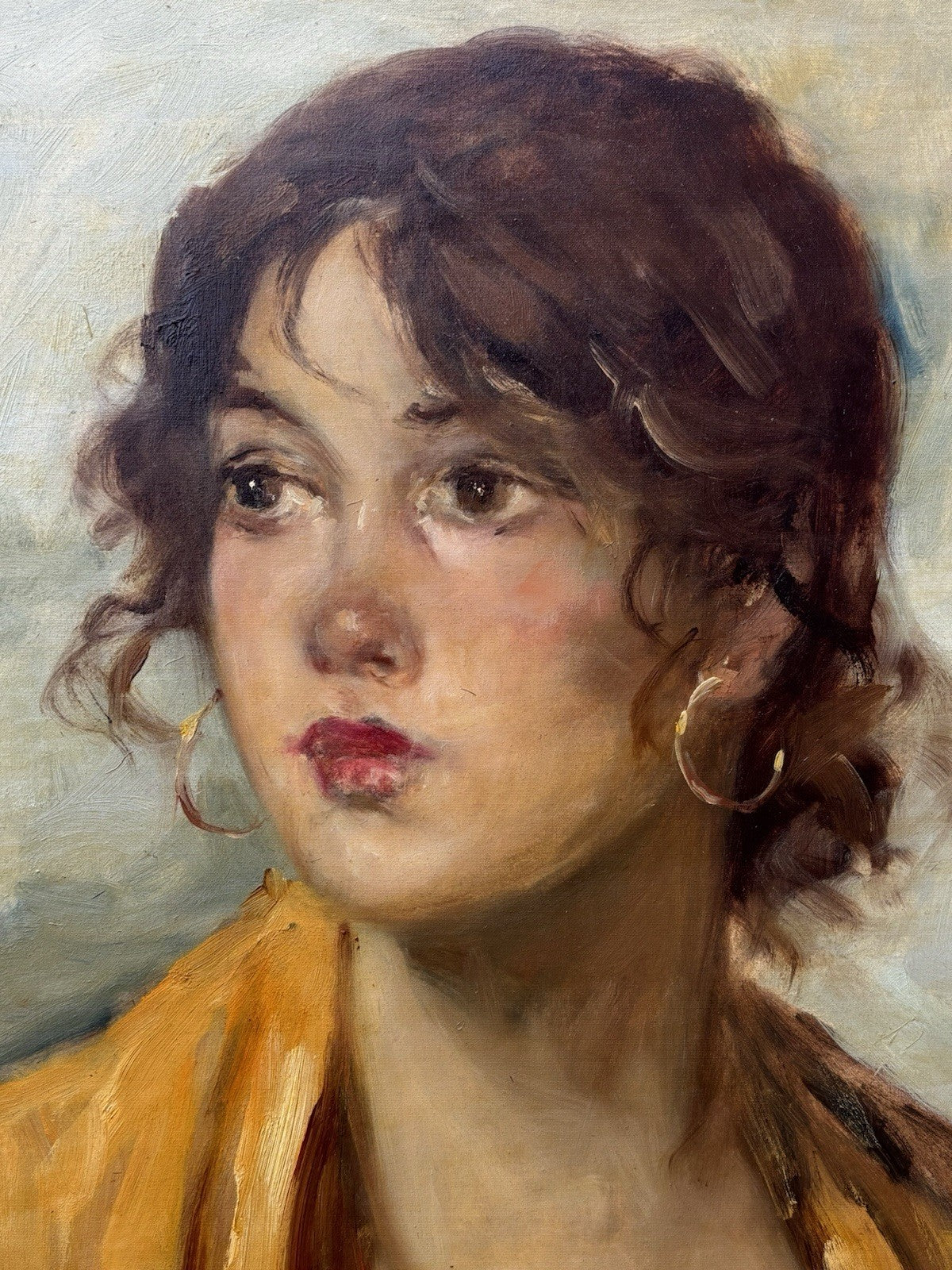 Quadro -Figura Di Donna- Giovanni Pane dipinto a olio su tela