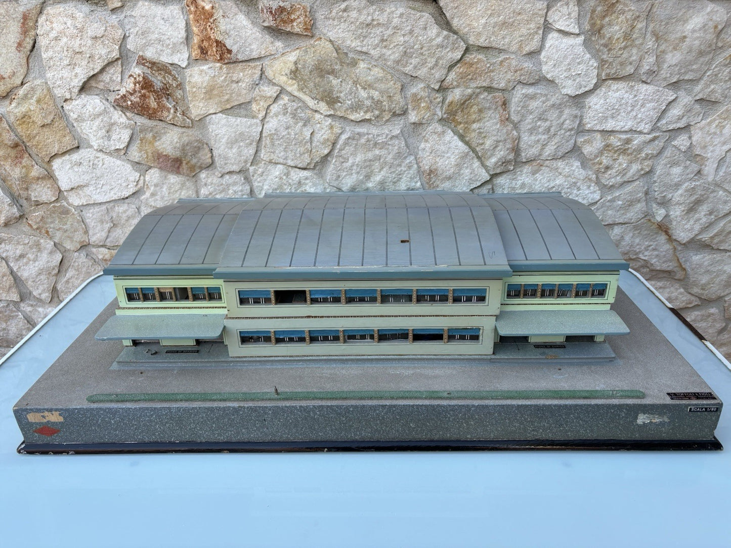 Modello Architettonico vintage, Olificio, Toffoli E Figli, Modello Scientifico