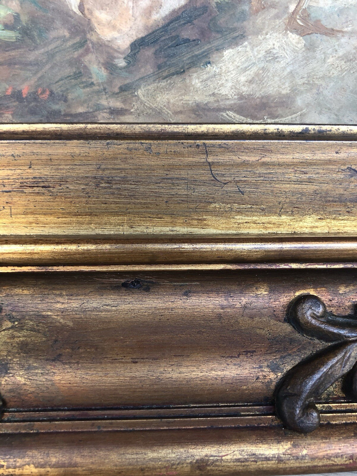 Quadro vintage -Contadina- dipinto a olio
