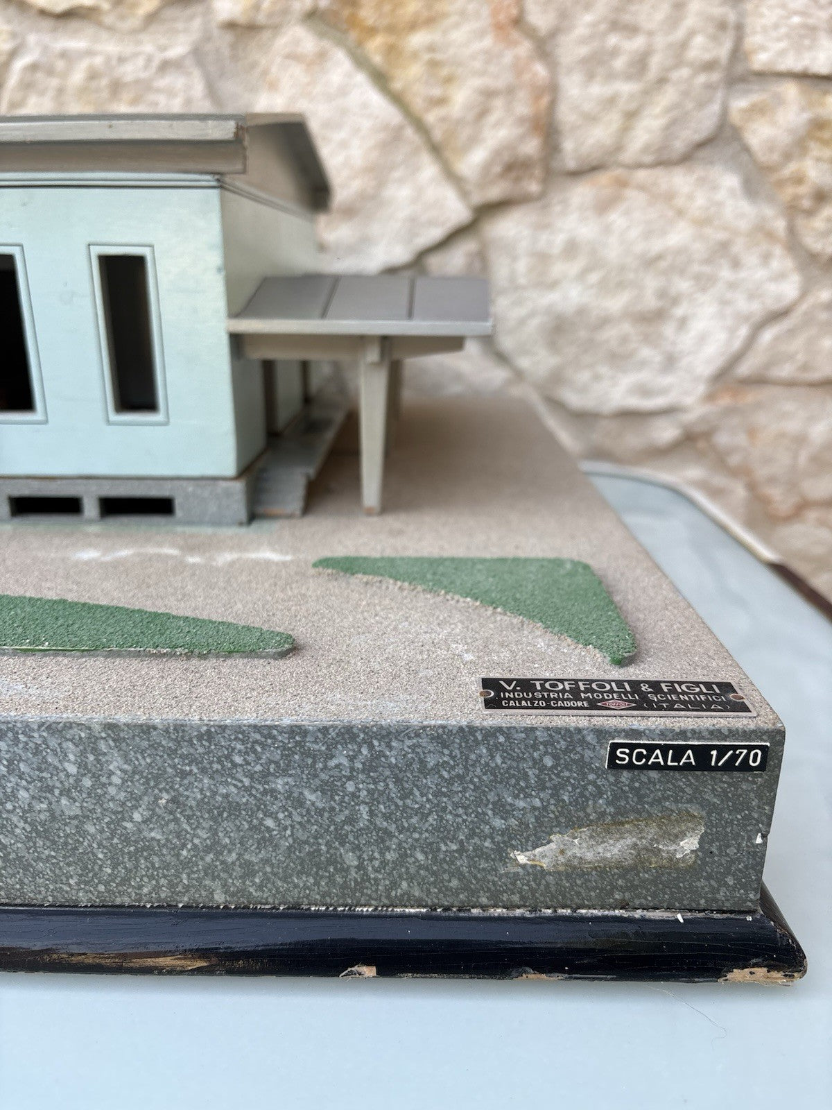 Modello Architettonico Vintage, Oleificio, V.Toffoli E Figli Anni’50