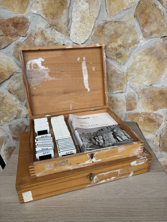 Proiettore Per Diapositive Vintage Made In Germany (con Diapositive Didattiche)