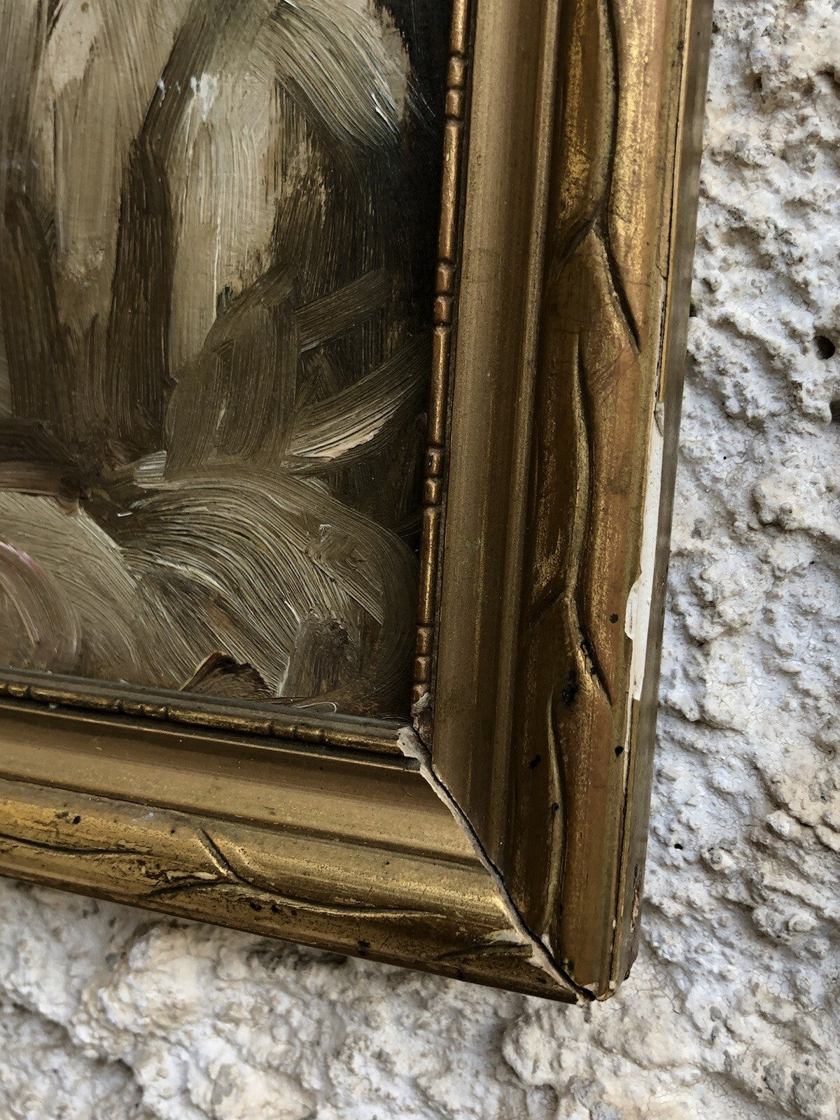 Quadro antico -Scolaretto- dipinto a olio su tavoletta