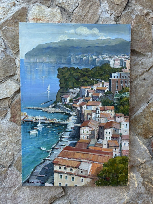 Quadro -Costiera Sorrentina- dipinto a olio su tela