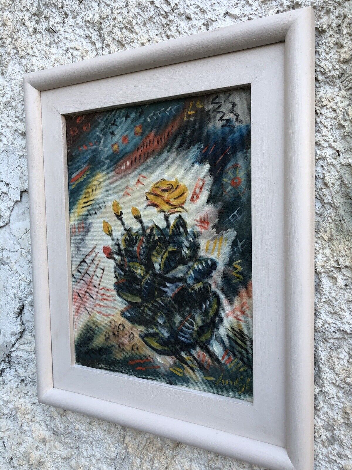 Quadro vintage -Natura Morta- dipinto a olio su tela