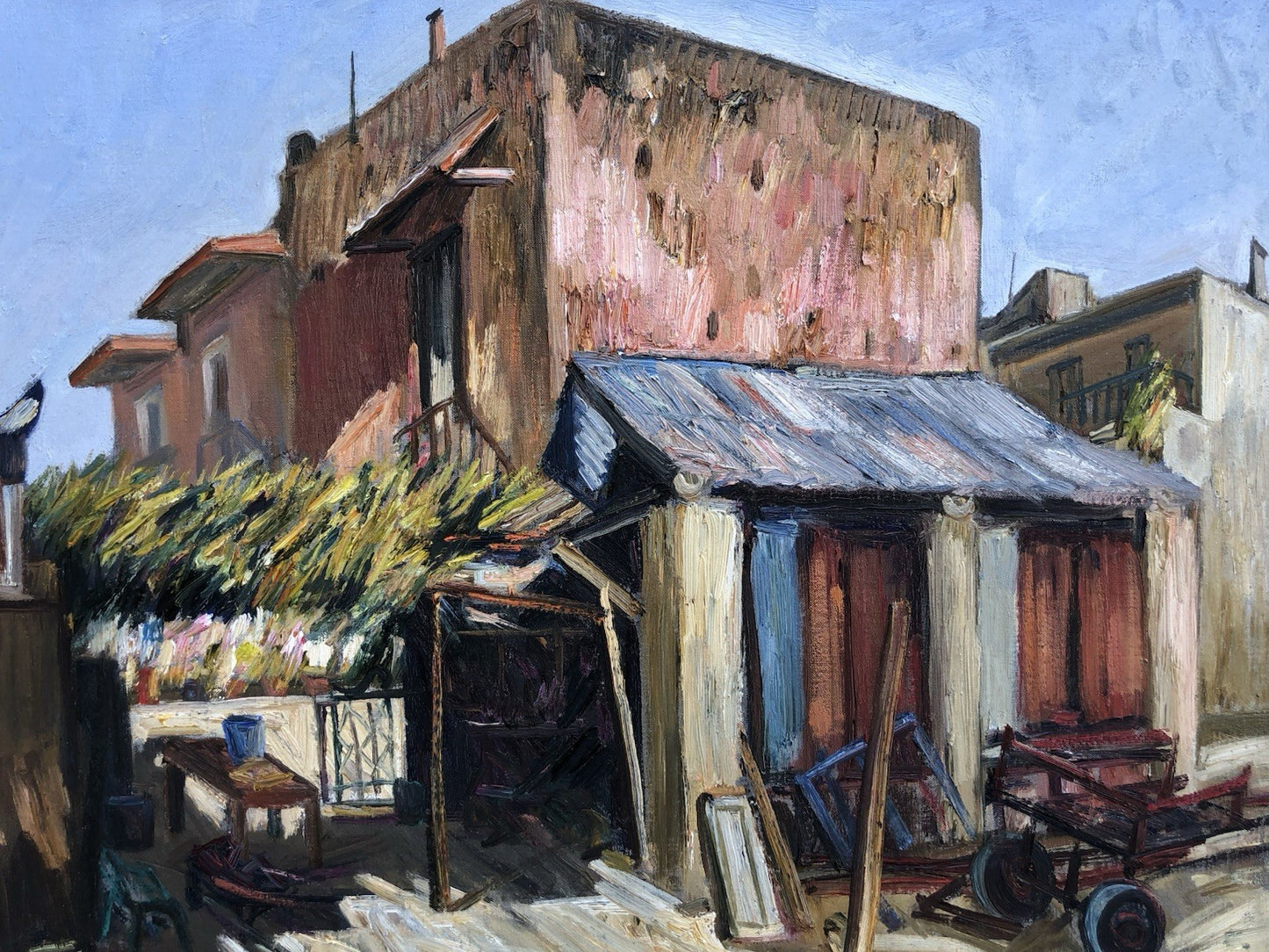 Quadro -Casolare- dipinto a olio su tela