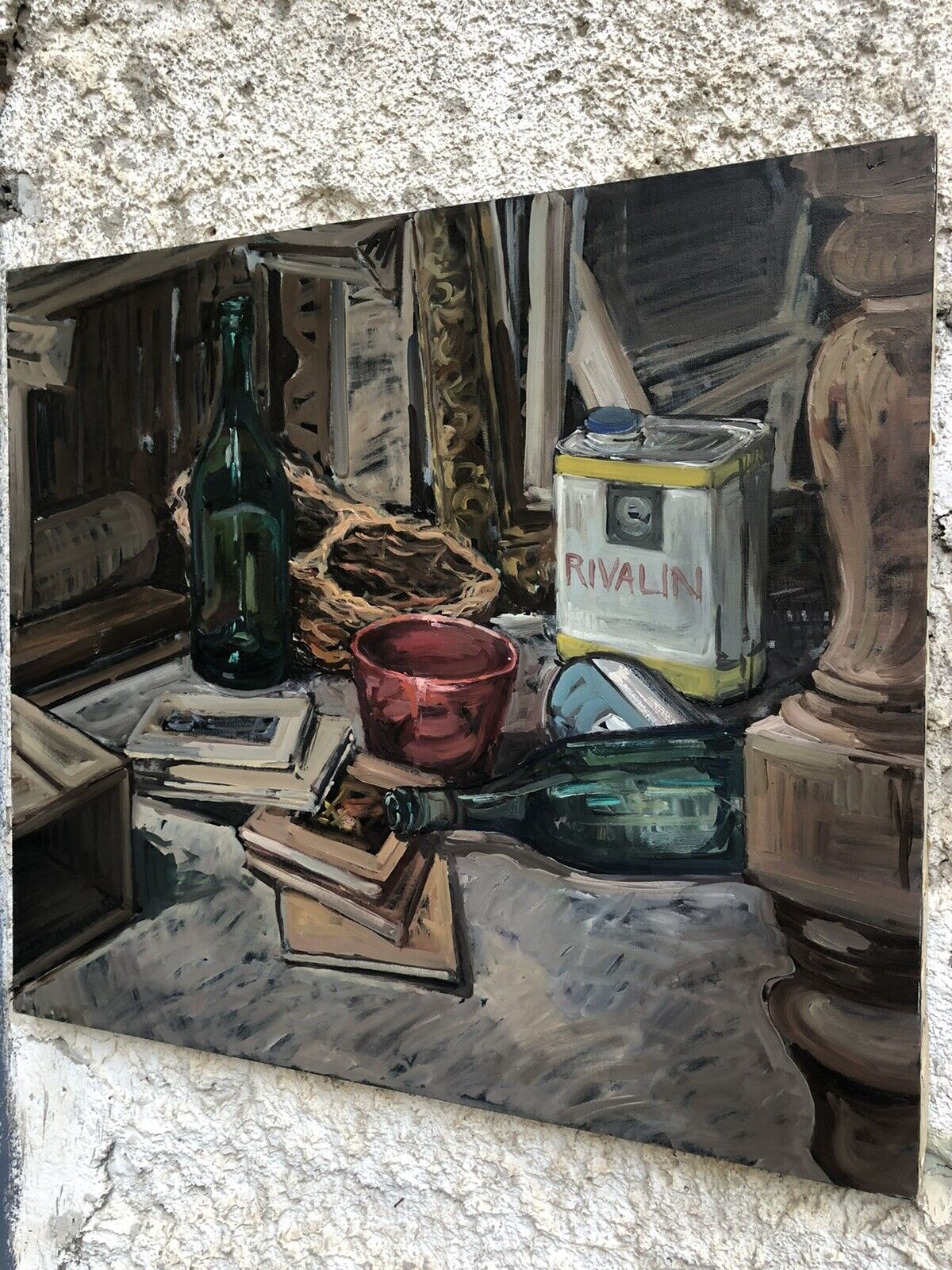 Quadro -Natura Morta- dipinto a olio su tela